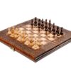 Šachmatai-Backgammon su dekoratyviniu pynimo raštu Klasikinis šachmatų žaidimas Prabangus