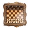 Šachmatai-Backgammon su autorių teisių saugomais Ararato kalno kontūrais prabangiais medinių šachmatų rinkiniais